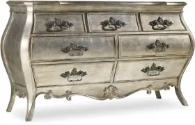 5413-90002 Hooker Furniture 68 Inch W 7 Drawer Hardwood Dresser - Silver