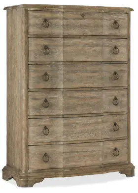 5750-90010-mwd Hooker Furniture 5750-90010 Chimay 44 Inch W 6 Drawer Poplar Wood - Antique Milk