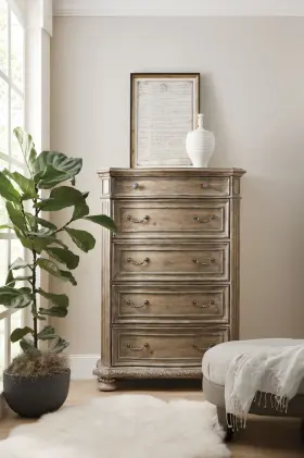 5878-90010-80 Hooker Furniture Castella 43 Inch W Old World European - Antique Slate