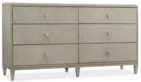 5990-90002-ltwd Hooker Furniture Elixir 70 Inch W Rubberwood And - Serene Gray Beige