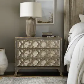 6025-90117-95 Hooker Furniture Alfresco Bellissimo 39 Inch W 3 Drawer - Pottery Gray