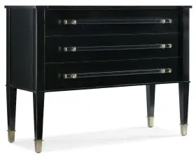 638-85432-blk Hooker Furniture 638-85432 Rowan 47-1/2 Inch W 3 Drawer Maple And - Black