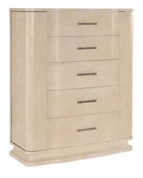 6500-90010-80 Hooker Furniture 6500-90010 Nouveau Chic 48 Inch W 5 Drawer Oak - Sandstone