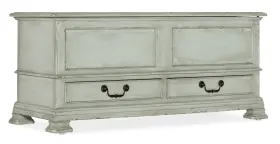 6750-50007-40 Hooker Furniture 6750-50007 Charleston 50 Inch W Maple Trunk - Haint Blue