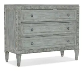 6750-85018-44 Hooker Furniture 6750-85018 Charleston 44 Inch W 3 Drawer Maple - Waterscape Blue