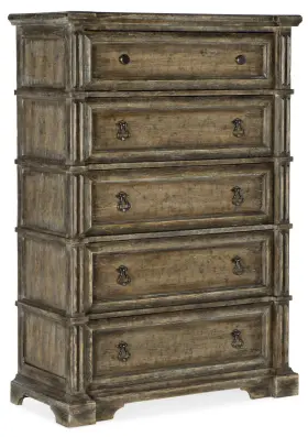 6960-90010-80 Hooker Furniture Ross Prairie 42 Inch W Rustic Craftsman - Washed