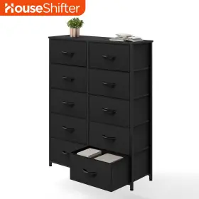 Beysh40ydb House Shifter 10 Drawers Dresser Fabric Tall Tower Anti Deformation Closet Storage Cabinet