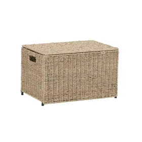 Ml-5660 Household Essentials 040071159573 Decorative Wicker Chest With Lid For Storage And Organization Small
