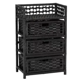 Household Essentials 313034649665 Black 3-drawer Chest