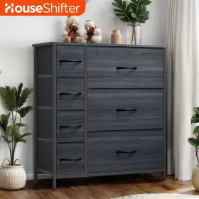 Houseshifter 197839481695 7 Drawers Dresser Black Tabletop Fabric Bedside Tower Organizer Furniture Unit Houseshifter 197839481695 7 Drawers Dresser Black Tabletop Fabric Bedside Tower Organizer Furniture Unit