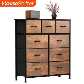 Beyshb1ozy Houseshifter 9 Drawers Fabric Dresser Brown Waterproof Storage Bedside Tower Chest Organizer Beyshb1ozy Houseshifter 9 Drawers Fabric Dresser Brown Waterproof Storage Bedside Tower Chest Organizer
