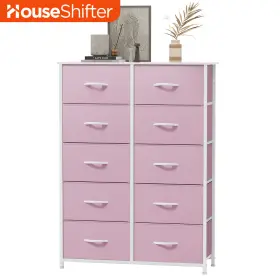 Beyshcujs2 Houseshifter Chest Of 10 Drawers Bedroom Dresser Pink Fabric Waterproof Storage Organizer Beyshcujs2 Houseshifter Chest Of 10 Drawers Bedroom Dresser Pink Fabric Waterproof Storage Organizer