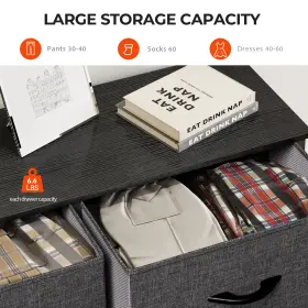 Beyshxch3h Houseshifter Dresser 5 Drawers Bedroom Gray Shelf Storage Chest Closet Cabinet Organizer Unit #3
