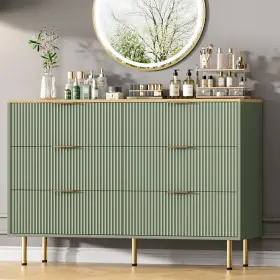 Tr2orfqa9kpfwrpf5oy5qq2b46 Idealhouse Dresser For Bedroom 6 Drawer With Wide Drawers Wooden Chest Of