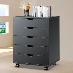 Hdg-5c Idle Way 5-layer Drawer Chest Storage Organizer -wood Mobile File Cabinet With Wheels #2 Hdg-5c Idle Way 5-layer Drawer Chest Storage Organizer -wood Mobile File Cabinet With Wheels #2