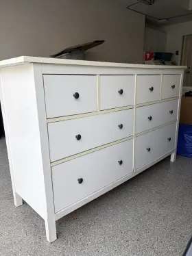 Ikea 21735 Hemnes White 8-drawer Freestanding Dresser With Knob Handles