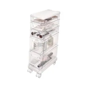 95438 Interdesign The Sarah Tanno Collection 5-drawer Stacking Cosmetic Medium Clear/white