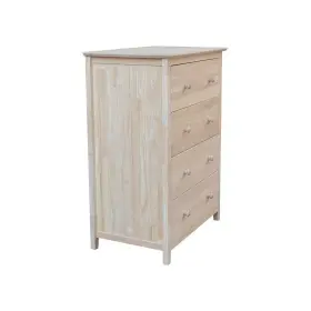 Bd-8004 International Concepts Chest Of Drawers 29.5 Inch 4-drawer Indoor Unfinished Wood #2