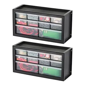 Iris 762016500898 Usa Small Drawer Organizer Storage 2-pack 10-drawer Craft Cabinet For Sc