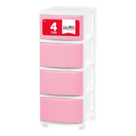 380023 Iris Power Tool Case Usa Plastic Drawer Storage Organizer 4-drawers For Classroom Art Suppl