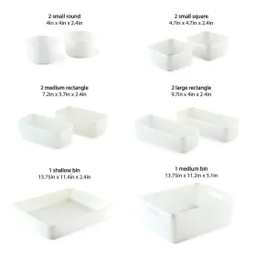 Isaac Jacobs 191631021783 10-piece Glitter Plastic Organizer 13.75 Inch X 11.2 5.1 Set With Cut-out Hand #2 Isaac Jacobs 191631021783 10-piece Glitter Plastic Organizer 13.75 Inch X 11.2 5.1 Set With Cut-out Hand #2