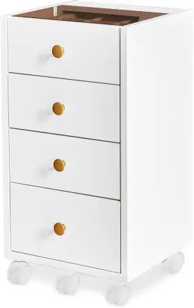 Jfn2267 Janflyhome Janlyhome Small 4 Drawer Chest - 11.8 Inch D X W 16 H Drawers White