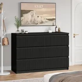 Jocoevol 977960202345 6 Drawer Dresser For Bedroom Modern Fluted Dressers With Dr
