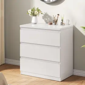 Wg-0614 Jocoevol White Dresser 3 Drawer For Bedroom Simply Modern Chest Of Drawers And N