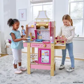 20402 Kidkraft Cook With Barbie Wooden Play Kitchen Lights Sounds #2