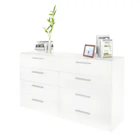 Ktaxon 092733210290 Bedroom Dresser With 8 Drawers White