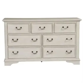 249-br31 Liberty Furniture Bayside White 7 Drawer Wooden Dresser 249-br31 Liberty Furniture Bayside White 7 Drawer Wooden Dresser