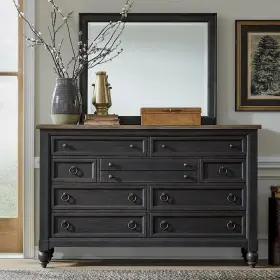 615-br-odm Liberty Furniture Americana Farmhouse Opt Dresser And Mirror In Dusty Taupe 615-br-odm Liberty Furniture Americana Farmhouse Opt Dresser And Mirror In Dusty Taupe