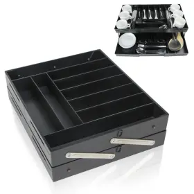 Lisinan 777192836297 Multi-compartment Desk Organizer With 2 Drawers Durable Metal Construction