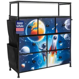 Loom Life 065019942005 Kids Dresser With 7 Drawers 2 Shelves Pockets Hook Fabric Storage Bedroom Pla Loom Life 065019942005 Kids Dresser With 7 Drawers 2 Shelves Pockets Hook Fabric Storage Bedroom Pla