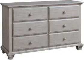 M Design Village 445017454423 Kenilworth 6 Drawer Dresser Stone Wash