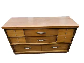442-750 Mainline By Hooker Beautiful Mid Century Modern Lowboy Dressers Credenza