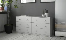 Mainstays 029986480446 White Modern Brand New 6 Drawer Dresser Mainstays 029986480446 White Modern Brand New 6 Drawer Dresser