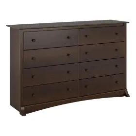 M-4960-2532089 Maklaine 8-drawer Transitional Composite Wood Dresser In Espresso