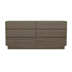 Dr1674-3 Manhattan Comfort Ardea Contemporary 72 Inch Dresser In Walnut 6-drawer