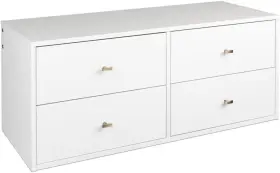 Manufacturing Ltd. 445028343396 4-drawer Floating Dresser For Bedroom Modern Chest Of Drawers With Brus