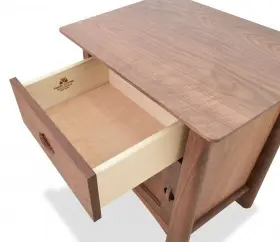 Ns20hvm Maple Corner Woodworks Harvest Moon Solid Walnut 1-drawer Nightstand #2 Ns20hvm Maple Corner Woodworks Harvest Moon Solid Walnut 1-drawer Nightstand #2