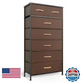 Mifuro B0bzcwv3nz Tall Dresser For Bedroom Vertical Storage Organizer Tower 7 Drawers