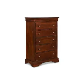 Bh1040-070 New Classic Home Furnishings Furniture Versailles Bordeaux 5-drawer