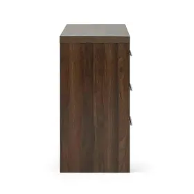 109968 Noble House Chest Of Drawer 30.25 Inch X 21.75 Particle Board 3-drawer Walnut Brown #2