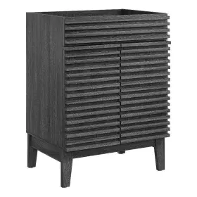 Eei-4598-cha Nobrand Render Modern Style Wood Bathroom Vanity Cabinet In Charcoal