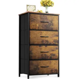 Odk 850066017463 Dresser For Bedroom With 4 Storage Drawers Small Chest Of Fabric Dra