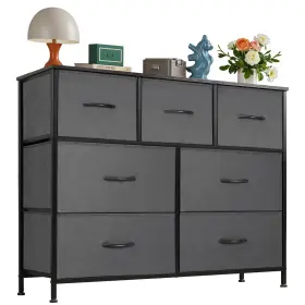 Cab-7bc-gy Olixis Dresser For Bedroom 7 Storage Drawers Wide Fabric Closet Chests Organizer T Cab-7bc-gy Olixis Dresser For Bedroom 7 Storage Drawers Wide Fabric Closet Chests Organizer T
