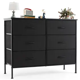 Cuiw2 Olixis 6 Fabric Storage Drawer Chest Of Dresser With Drawers Organizers Uni