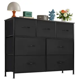 La7drbk Olixis 7 Drawers Dresser For Bedroom Fabric Storage Tower Living Room Entryway