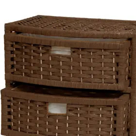 Jh09-051-5-moc Oriental Furniture Accent Cabinet 37.5 Inh Particle Board With 5-drawer In Mocha #3